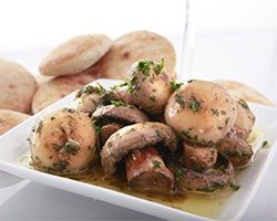Champiñones en Salsa Verde